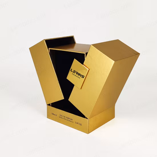 Bedruckte, individuell gestaltete, luxuriöse magnetische Blumenparfüm-Aroma-Karton-Verpackungspapier-Verpackungs-Geschenkbox mit Logo